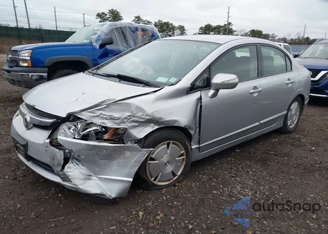 2007 Honda Civic Hybrid z USA, uszkodzony, nr VIN JHMFA36267S019652